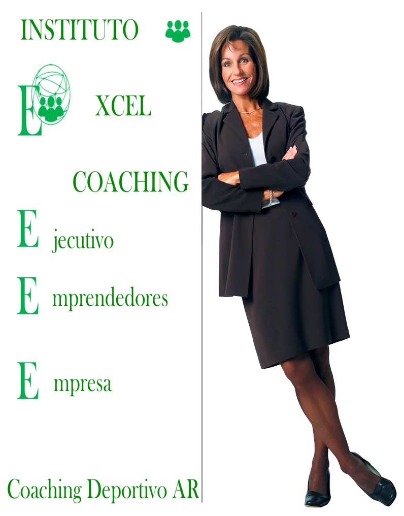 Ejecutiva apoyada coaching excel verde JPEG